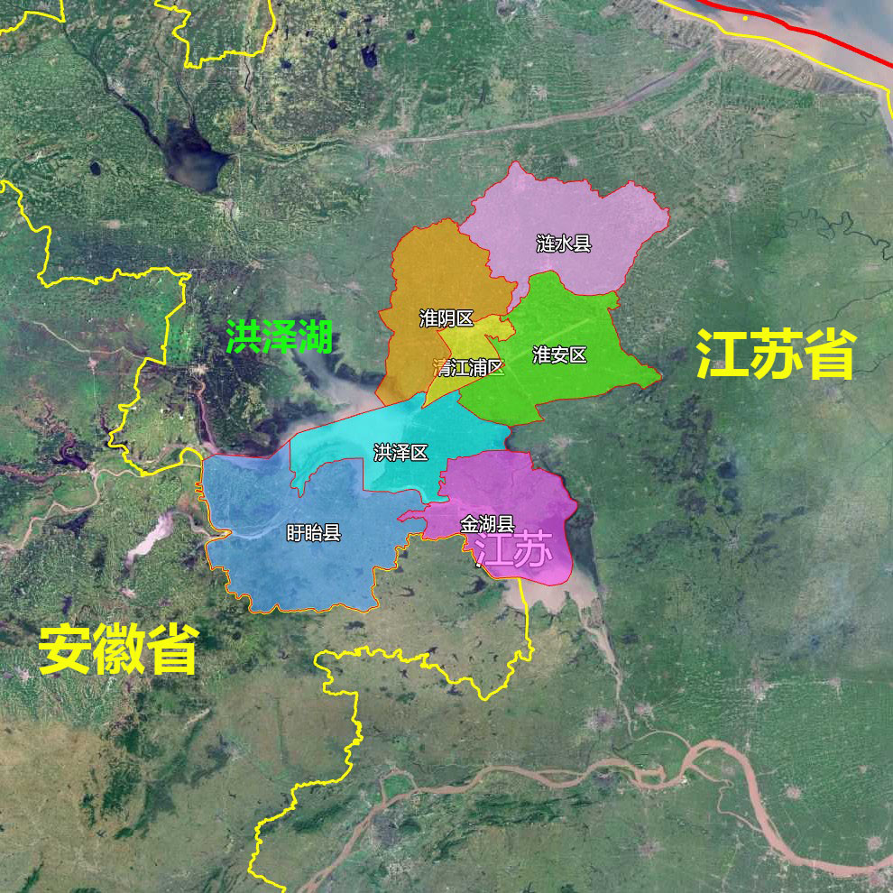 8张地形图 快速了解江苏省淮安各市辖区县 腾讯新闻