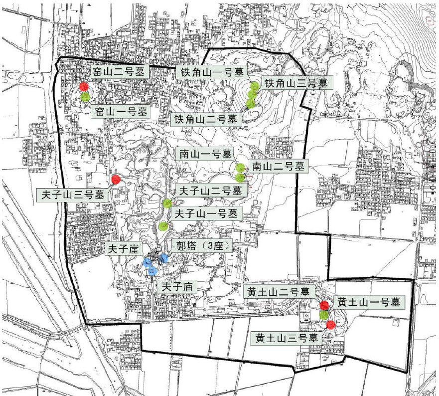 永城芒砀山西汉梁国的八代九王葬于各山头王和王后并列而葬