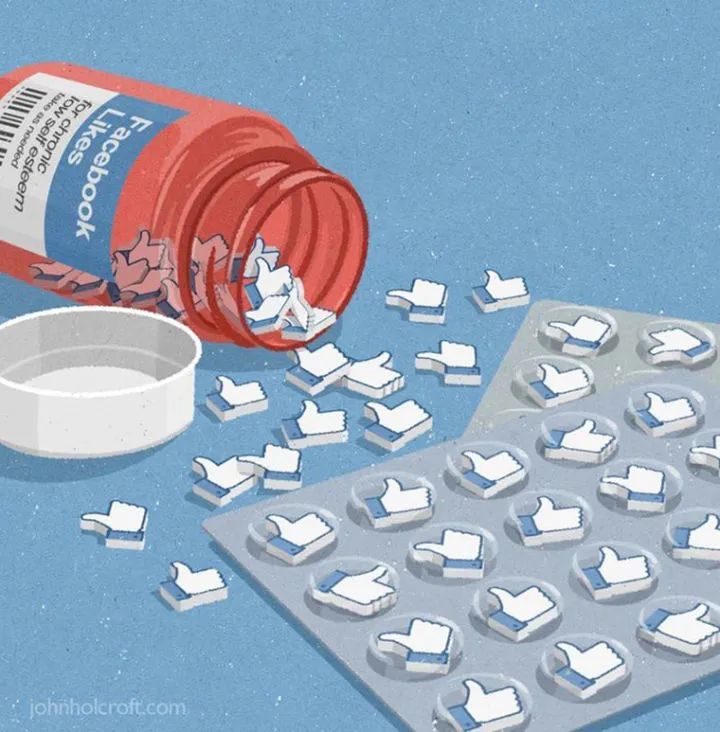 插画|太真实了，这23幅讽刺当代人生活的插画，画到我们心里去了