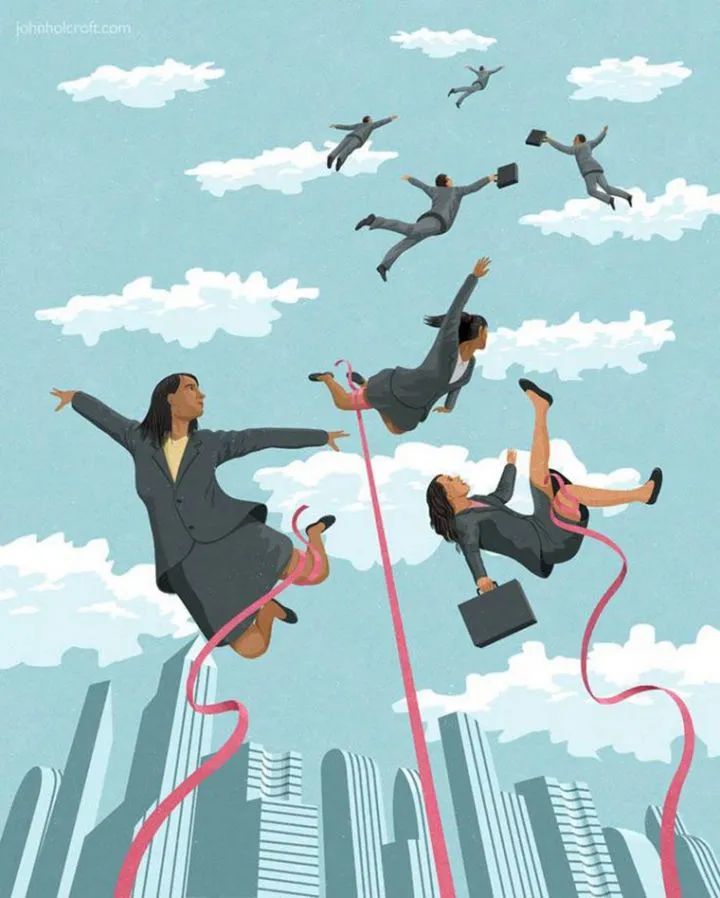 插画|太真实了，这23幅讽刺当代人生活的插画，画到我们心里去了