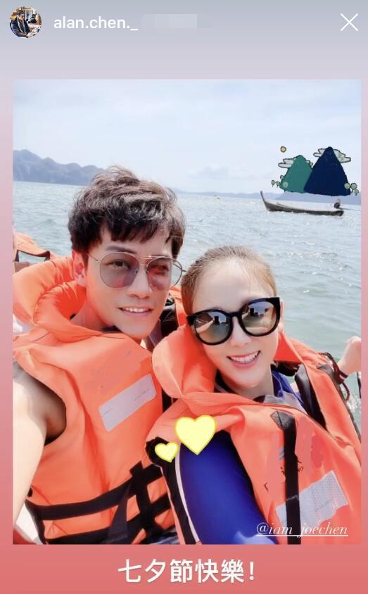 陈乔恩|陈乔恩深夜晒美照，艾伦甜蜜表白：好美好优雅，乔恩调皮：你好有眼光