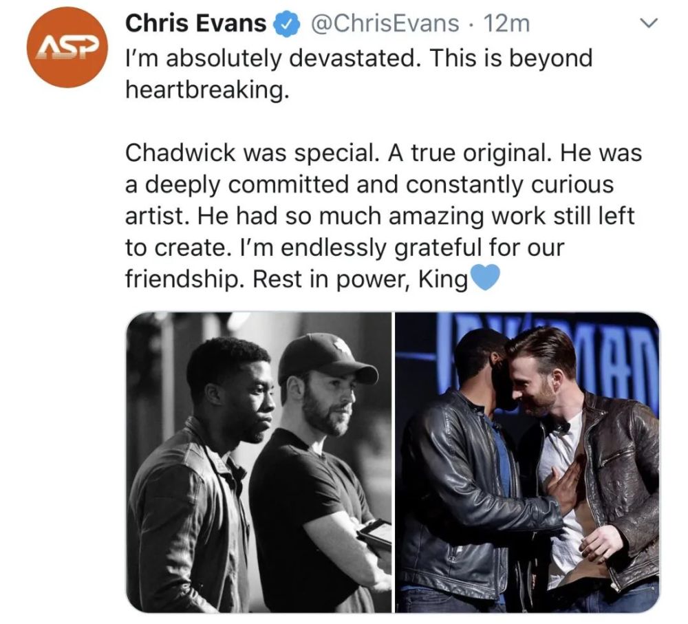 查德维克·博斯曼|原来复仇者联盟并没有失去“钢铁侠”和“黑寡妇”，他失去的是“黑豹”！