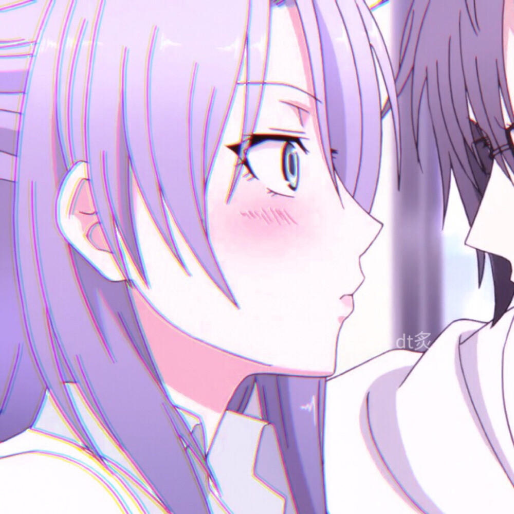 倾心温柔动漫情侣头像世上总有些人是谈不来的何必计较太多