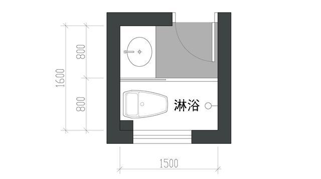 不足3平米的卫生间怎么做干湿分离讲讲小卫生间装淋浴房的方法