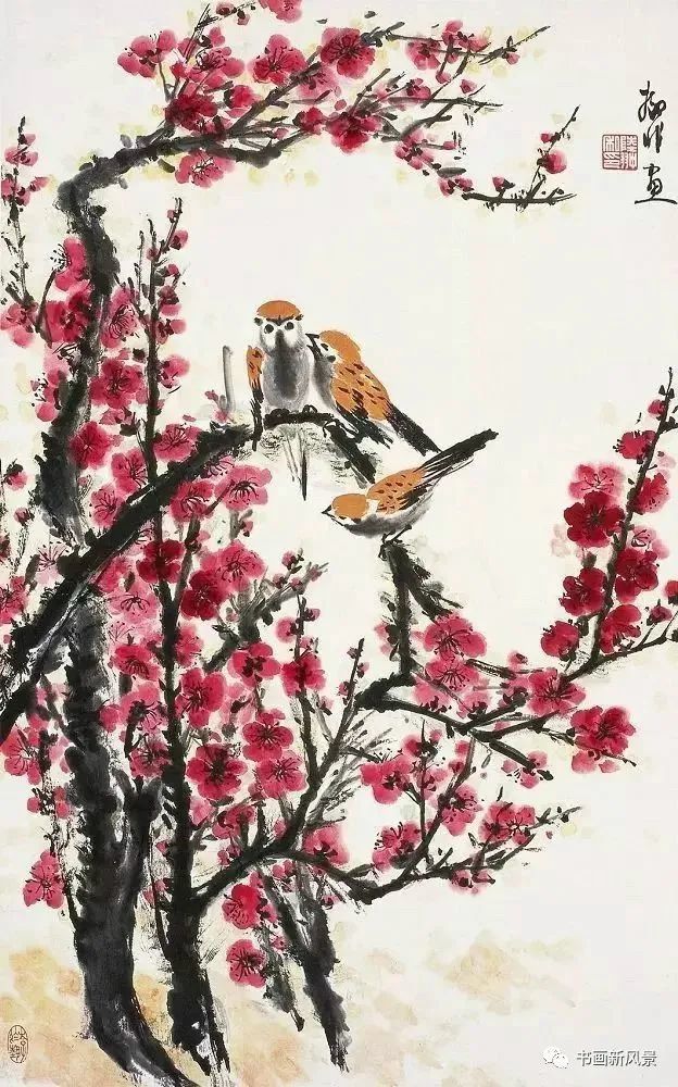 陆抑非|花鸟大师陆抑非的梅兰竹菊！