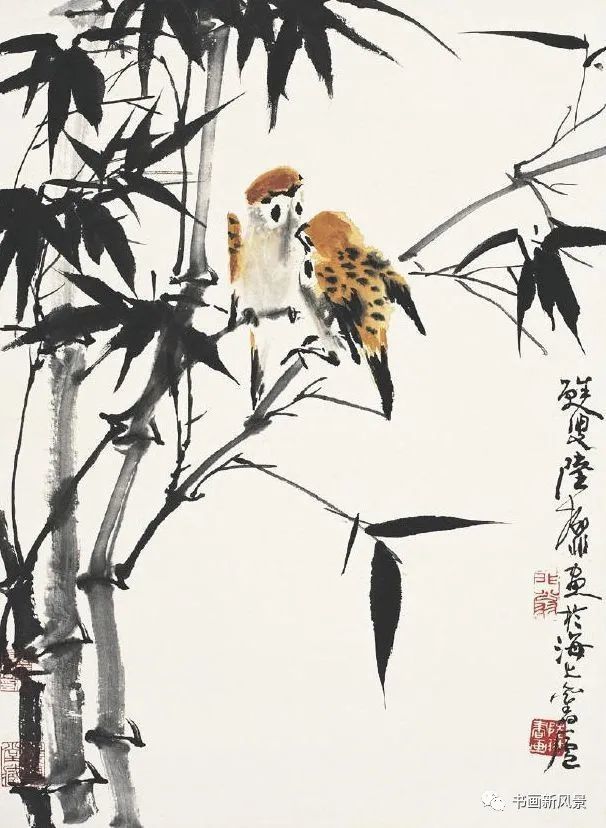 陆抑非|花鸟大师陆抑非的梅兰竹菊！