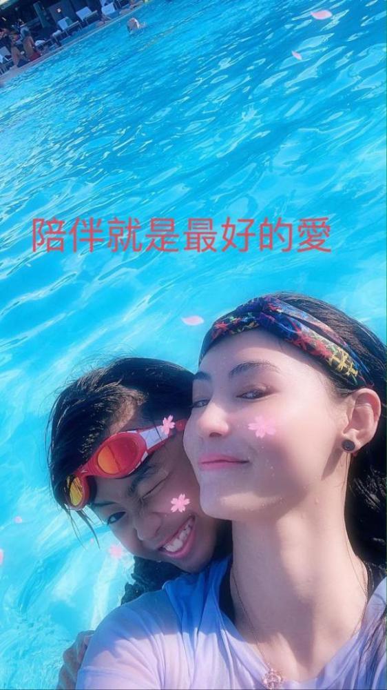 张柏芝|张柏芝懒理四胎传闻，与儿子温馨合影，母子均未对谢霆锋生日表态