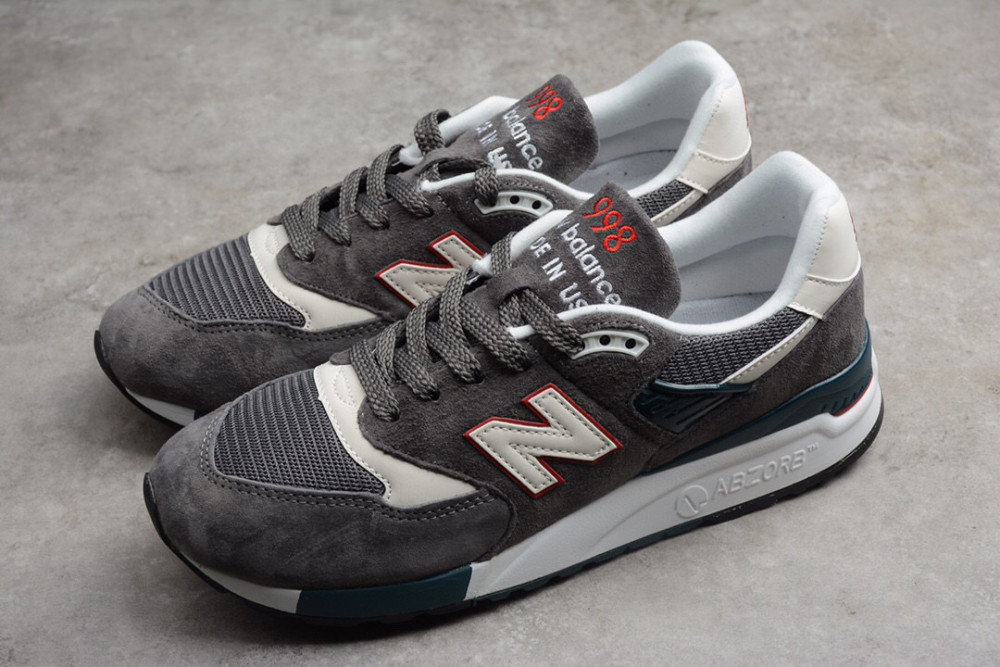 新百伦nb 998 new balance 美潮灰白橙慢跑鞋_腾讯新闻