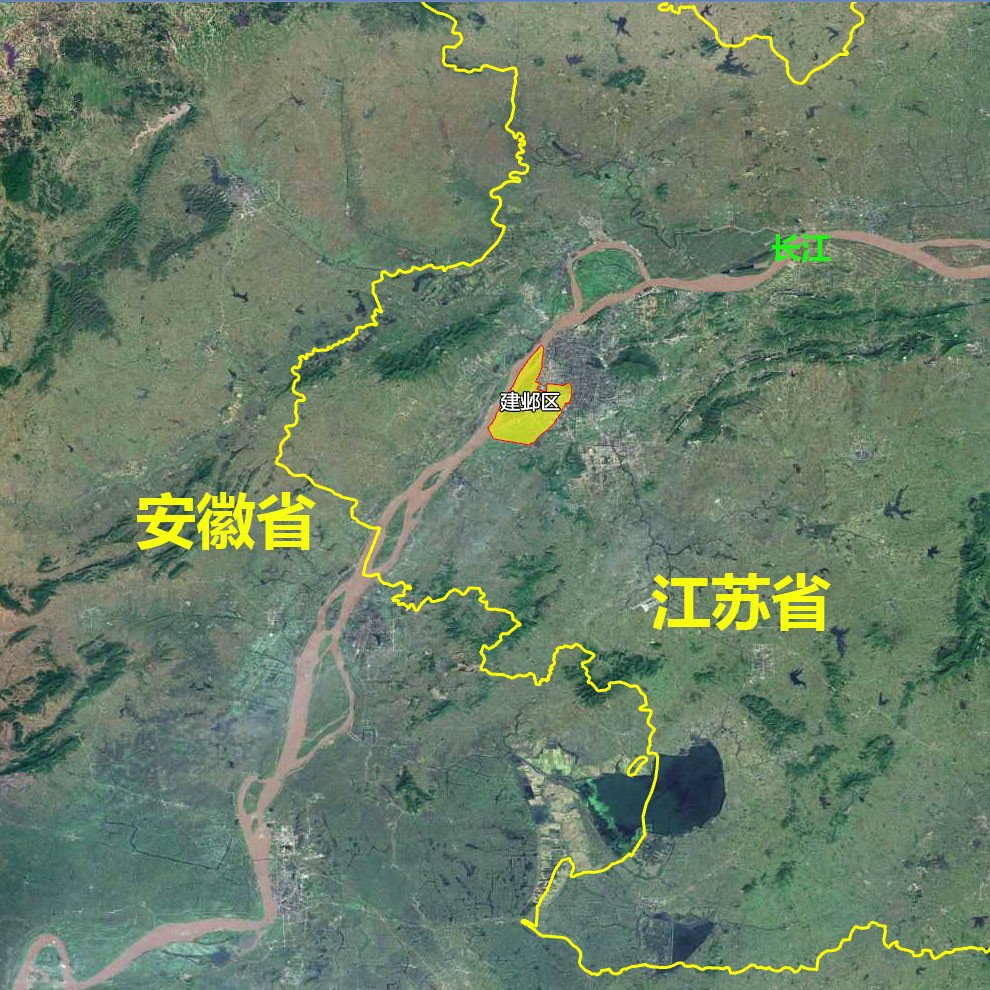 13張地形圖快速瞭解江蘇省南京各市轄區