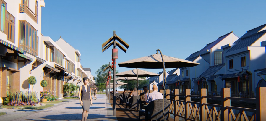 三园里滨河步行街揭开神秘面纱!集娱乐休闲,美食住宿为一体!