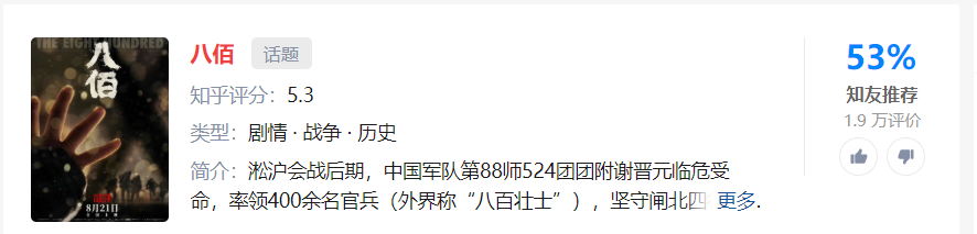 八佰|《八佰》争议风波，是幸运还是悲哀？