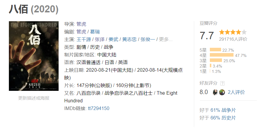 八佰|《八佰》争议风波，是幸运还是悲哀？