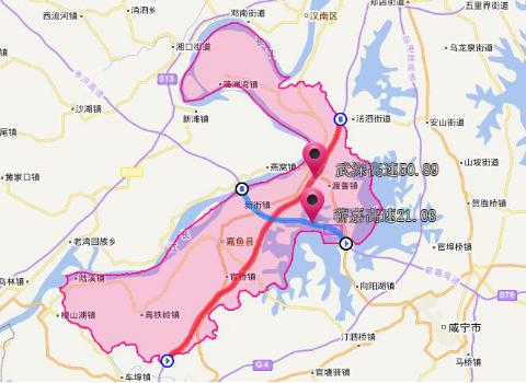 2020年咸寧市各區縣高速路里程排名咸安區排第一通城縣最短