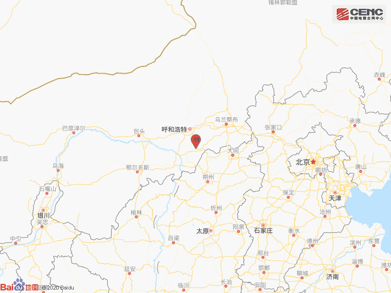 呼和浩特|内蒙古呼和浩特市和林格尔县发生3.0级地震
