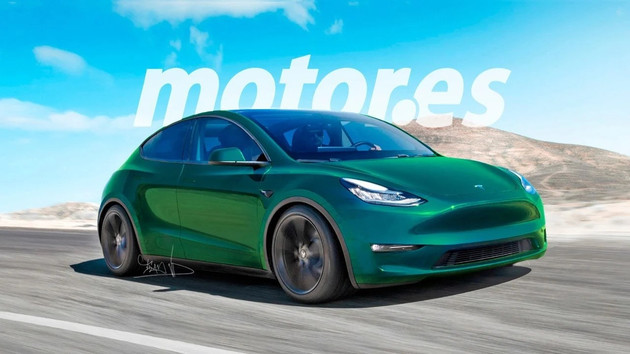 特斯拉model2最新渲染图曝光主打紧凑型掀背车市场