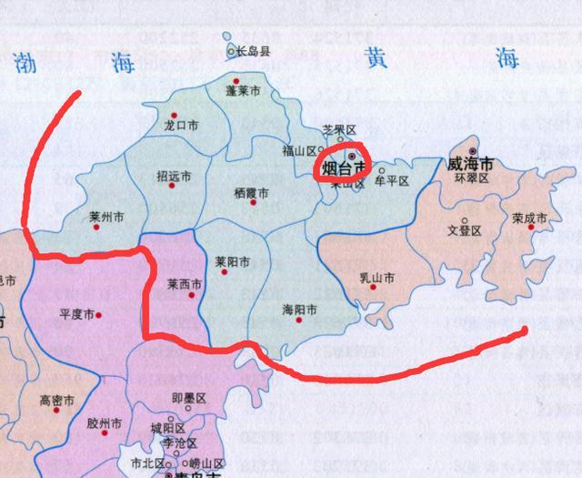 新烟台合并威海整合市辖区超越青岛