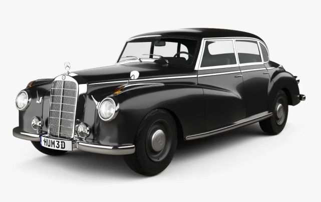 于是在1951年推出奔驰220(w187)和奔驰300(w186),这俩是奔驰在二战后