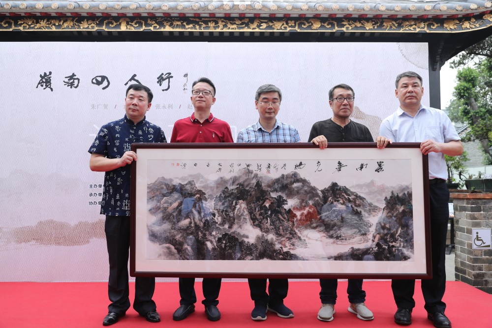 梁园|艺术名家齐聚佛山梁园，岭南四人行诗书画印展正式开幕