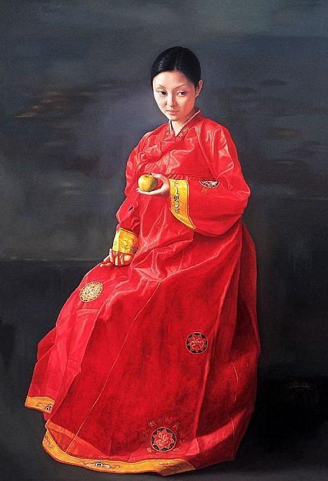 画家|画家用纸做婚纱，给模特穿上画出惊艳“婚纱照”，一幅卖出502万