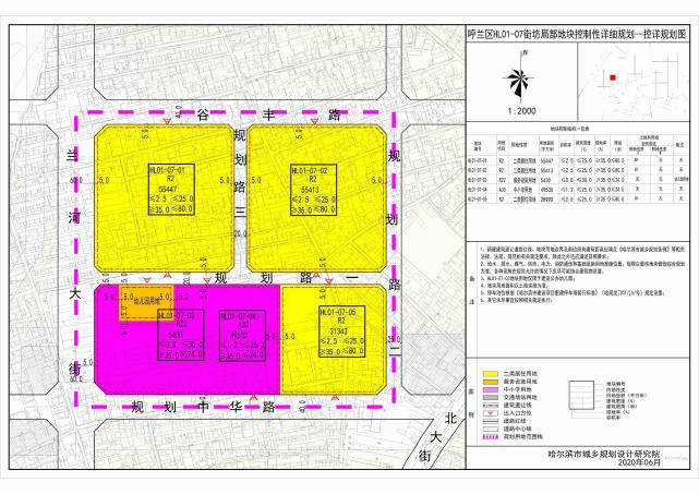 呼兰铁东开发区规划图图片