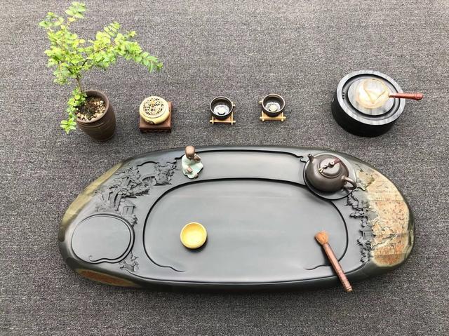 雕刻|把“大自然”的元素融入到雕刻当中，并把它们做成茶海，成品很美