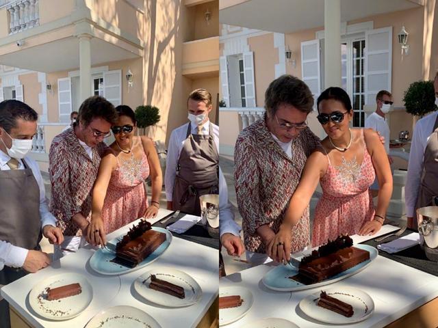 巩俐|巩俐与老公逛街扫货，十指紧扣超恩爱，皮肤黝黑细节显胖