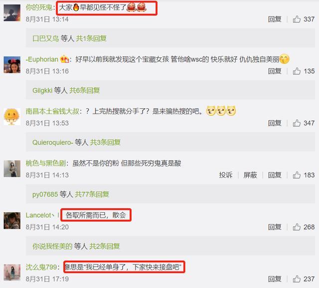 王思聪|甜仇官宣与王思聪分手，评论区充满了恶意，潘玮柏和林更新躺枪