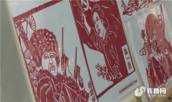 法西斯|缅怀先烈珍爱和平 东营举办反法西斯胜利75周年剪纸作品展