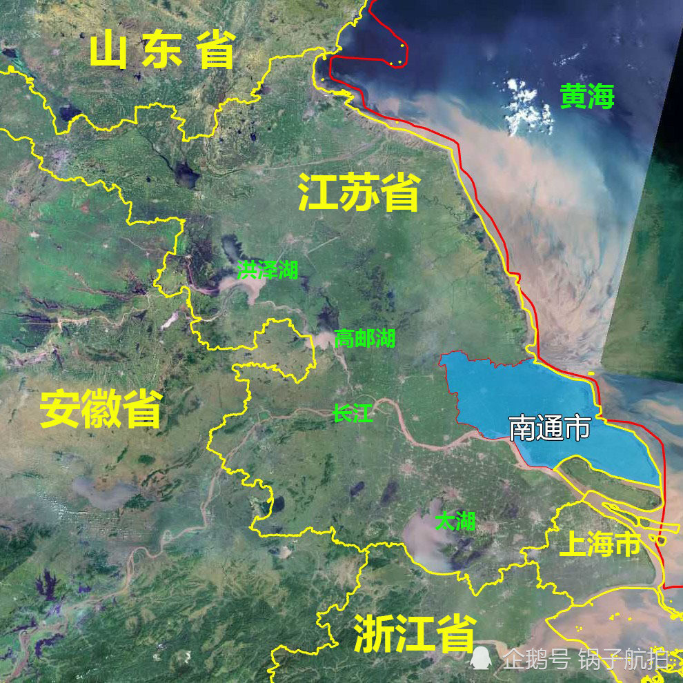 南通州|9张地形图，快速了解江苏省南通各市辖区县市