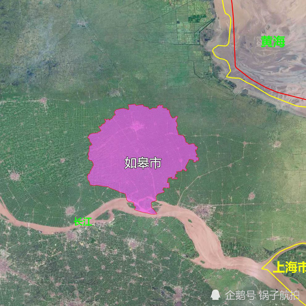 南通州|9张地形图，快速了解江苏省南通各市辖区县市