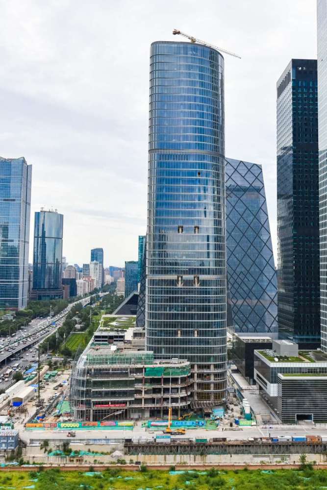 北京cbd|北京CBD核心区街景再添亮色 一座绿色节能建筑将建成