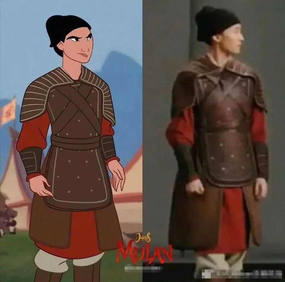 刘亦菲花木兰造型和动画一模一样差点就信了