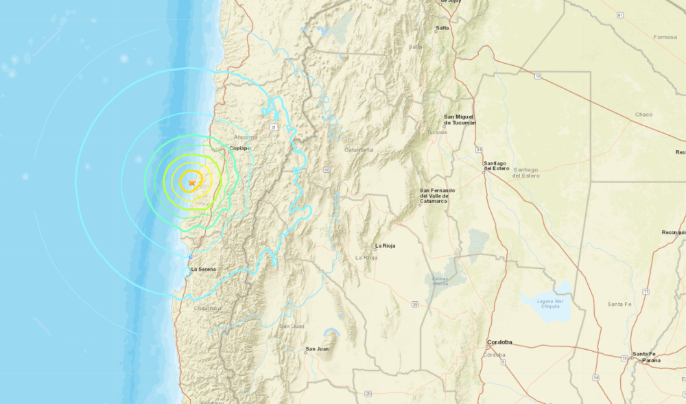 智利海岸發生6.8級地震!四小時內發生四次強烈地震,無海嘯預警
