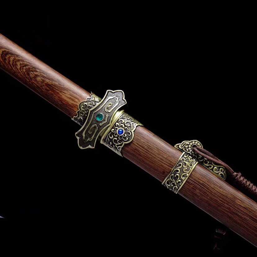 唐横刀落竹高锰钢一体锻打