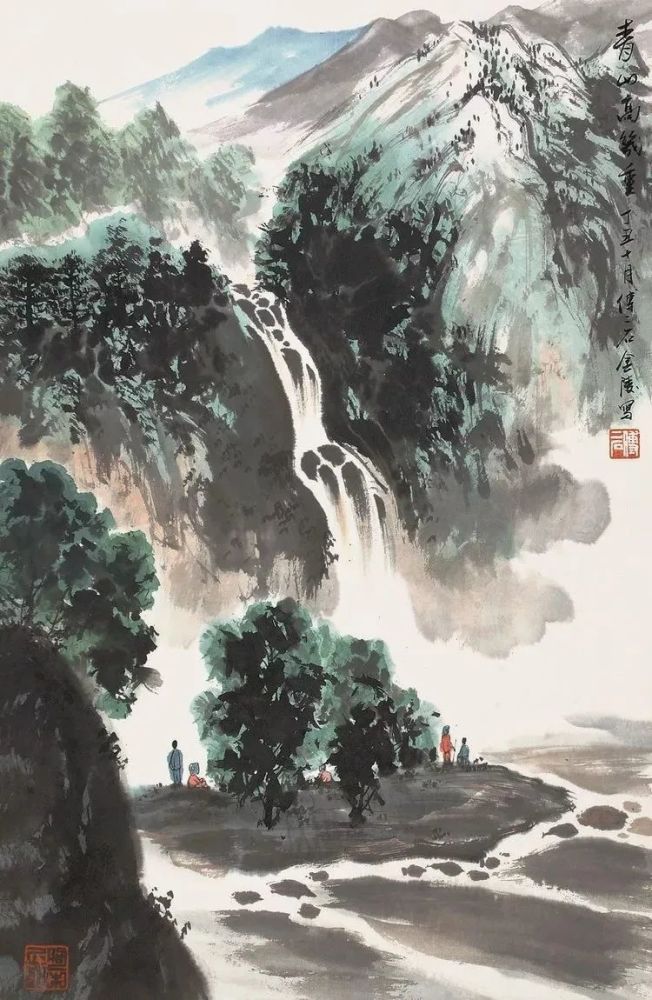 傅二石|傅二石的山水画，洒脱大气！