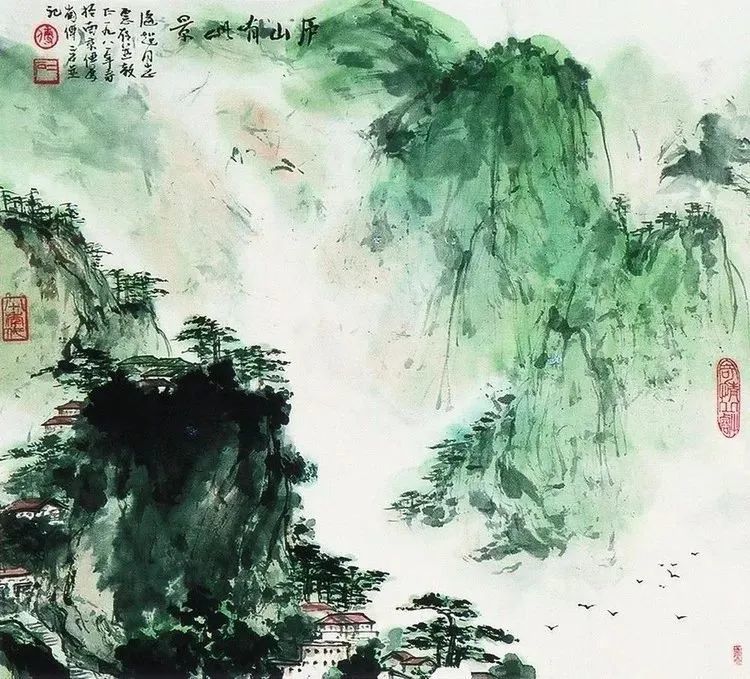 傅二石|傅二石的山水画，洒脱大气！