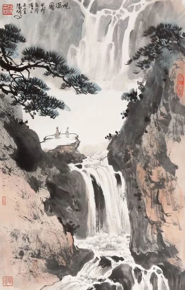 傅二石|傅二石的山水画，洒脱大气！