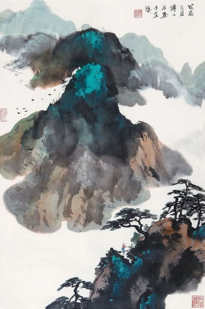 傅二石|傅二石的山水画，洒脱大气！