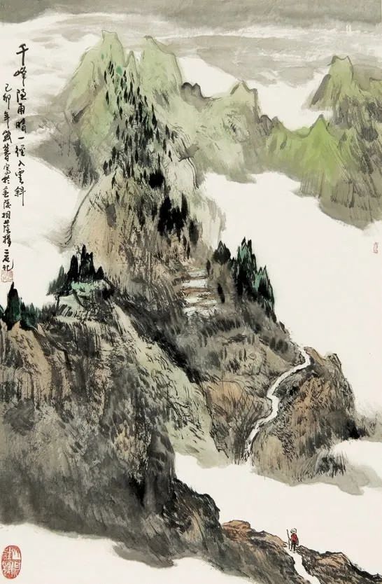 傅二石|傅二石的山水画，洒脱大气！