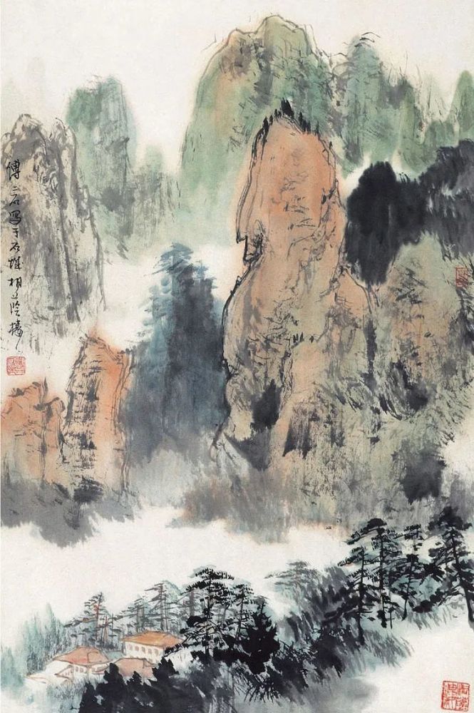 傅二石|傅二石的山水画，洒脱大气！