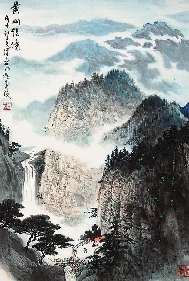 傅二石|傅二石的山水画，洒脱大气！