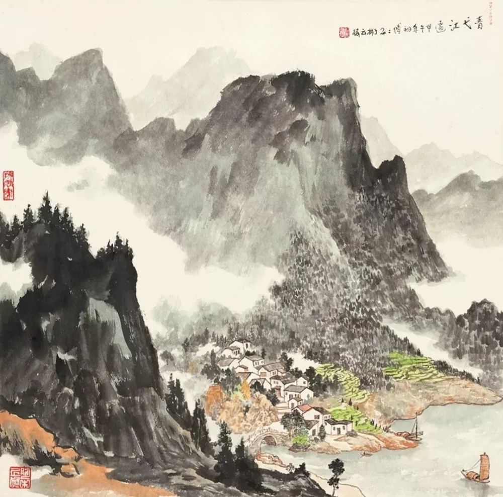 傅二石|傅二石的山水画，洒脱大气！