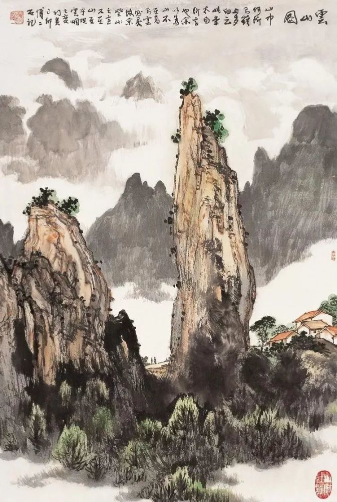 傅二石|傅二石的山水画，洒脱大气！