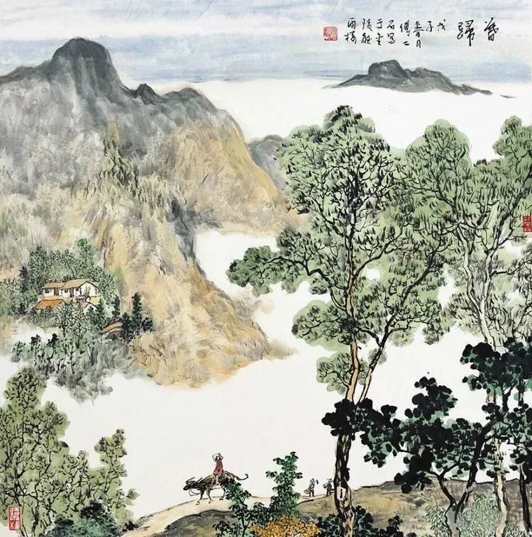 傅二石|傅二石的山水画，洒脱大气！