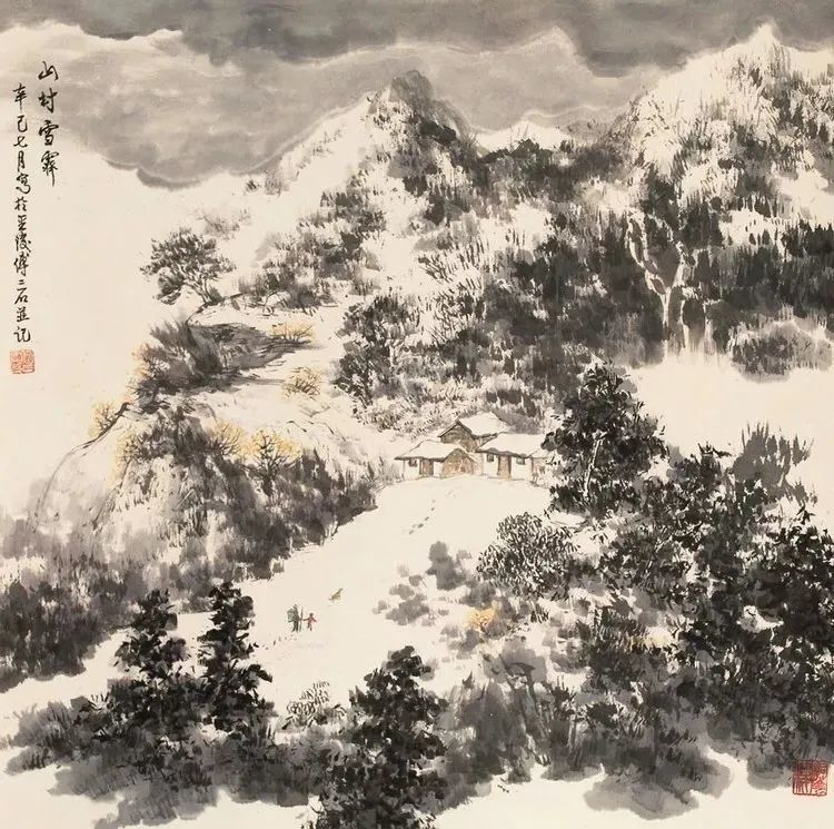 傅二石|傅二石的山水画，洒脱大气！
