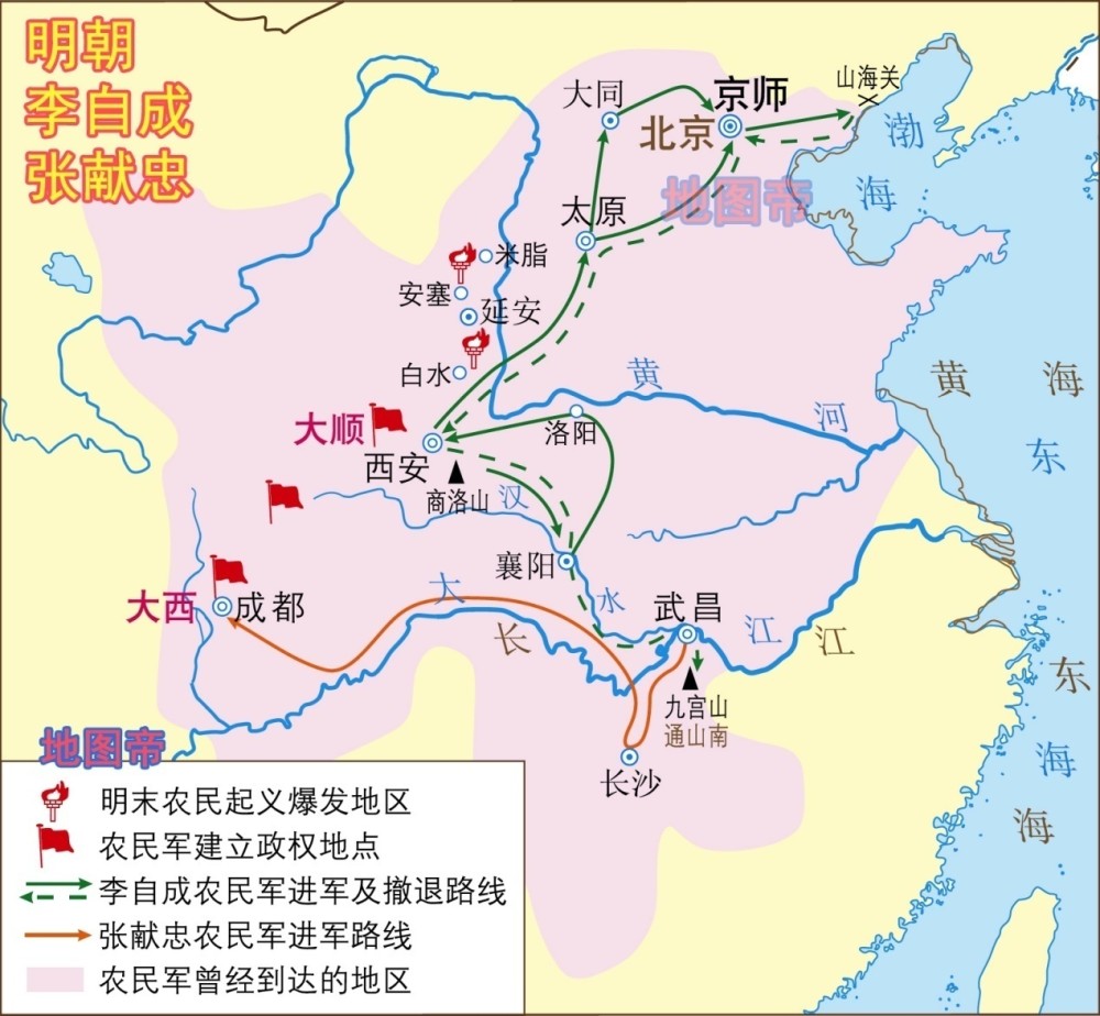 从朱元璋定都南京到清军入山海关，12幅地图快速看明朝