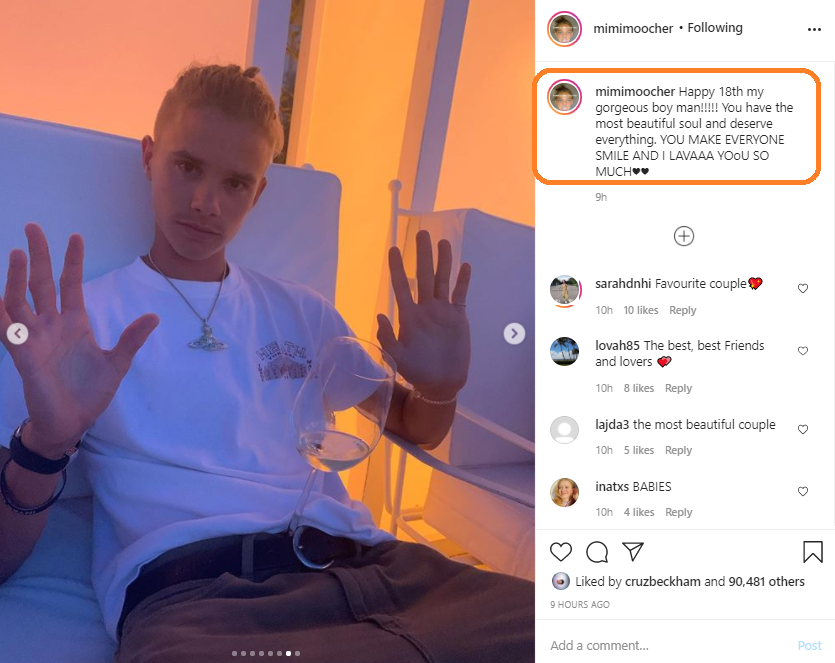 罗密欧·贝克汉姆|贝克汉姆次子成年了，17岁模特女友晒多张甜蜜照，颜值肤色都般配