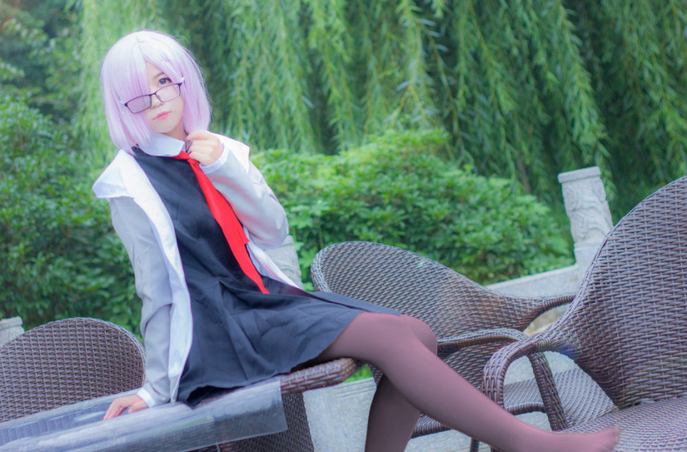 玛修cosplay,随时可爱