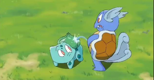 当看到一只可以喷火的水箭龟……!