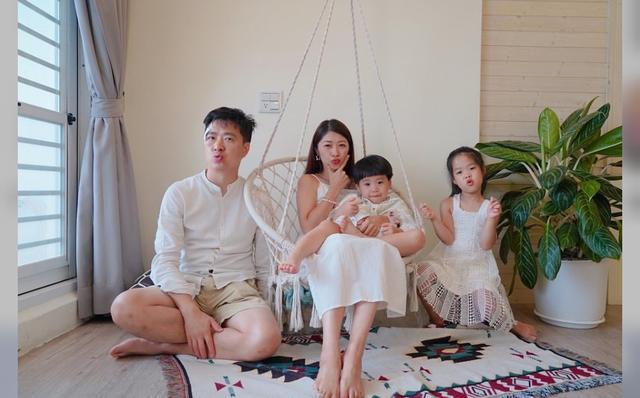 林志颖|林志颖弟弟林志鑫一家四口海湾度假，夫妻俩亲吻比心秀恩爱，儿女乖巧可爱